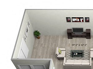 1 Bed 1 Bath TruaF Floor Plan 1 Bed 1 Bath TruaF Floor Plan at 735 Truman, Hyde Park, MA